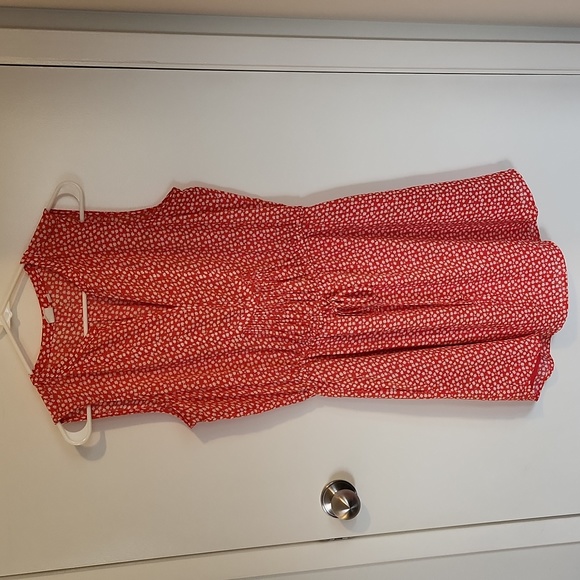 Orange floral print dress - Picture 1 of 6